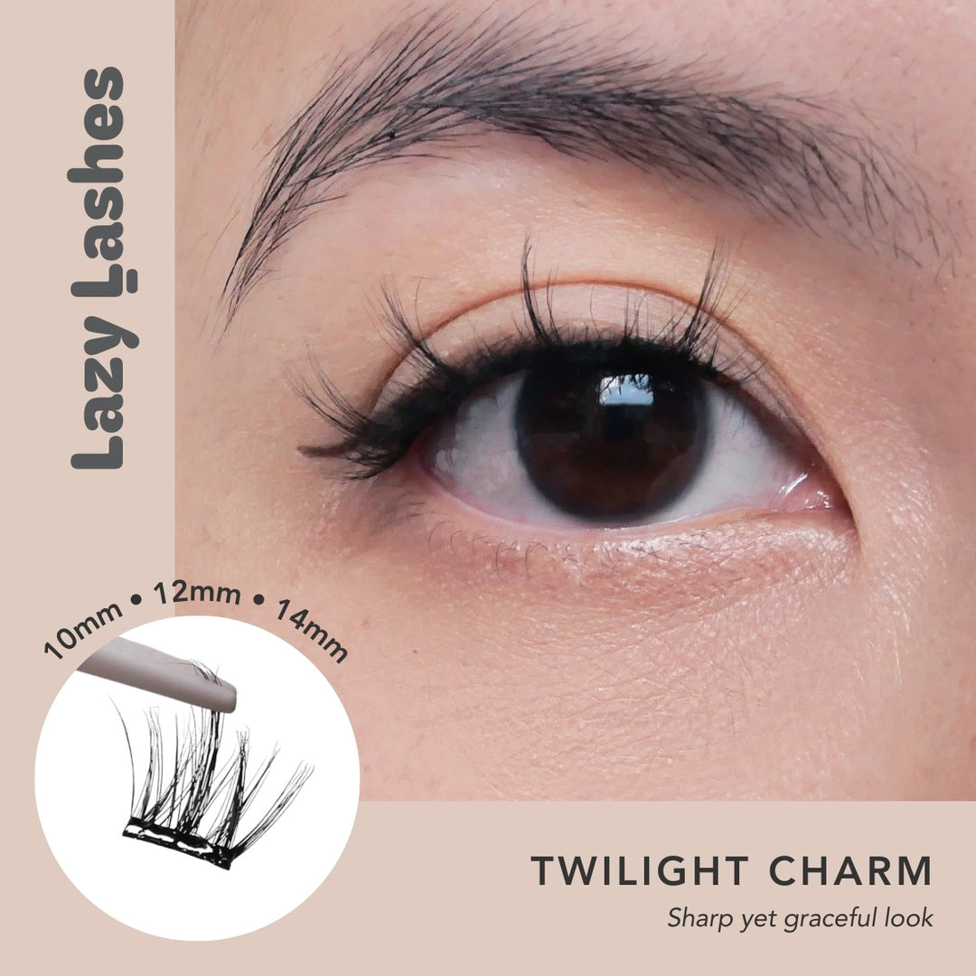 Dinner Twilight Charm Lazy Lashes (Press-On Lash Clusters)