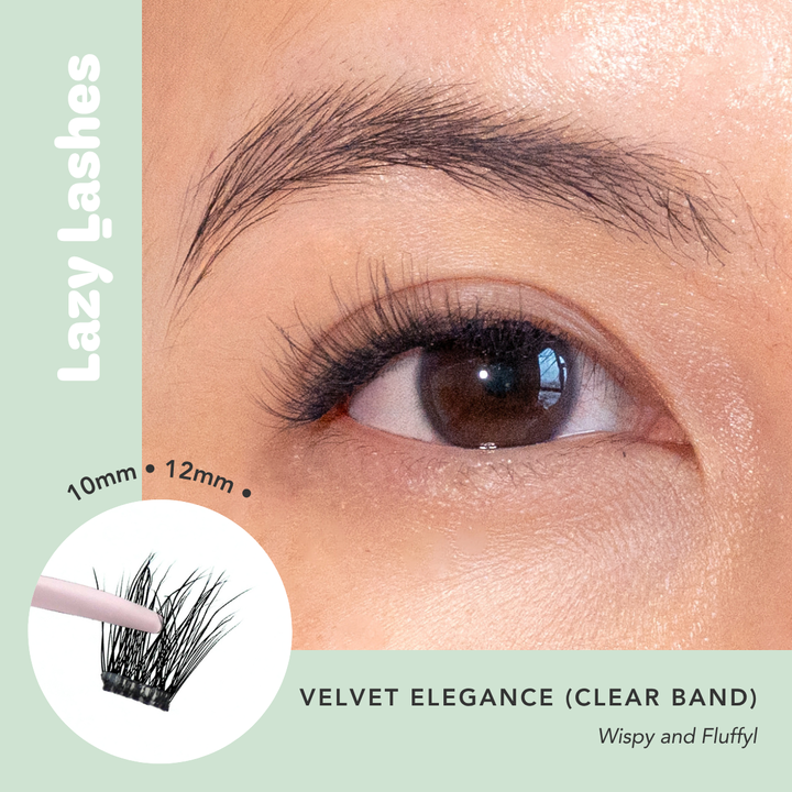 [BO2-MID JUN] Everyday Velvet Elegance (Clear Band) Lazy Lashes