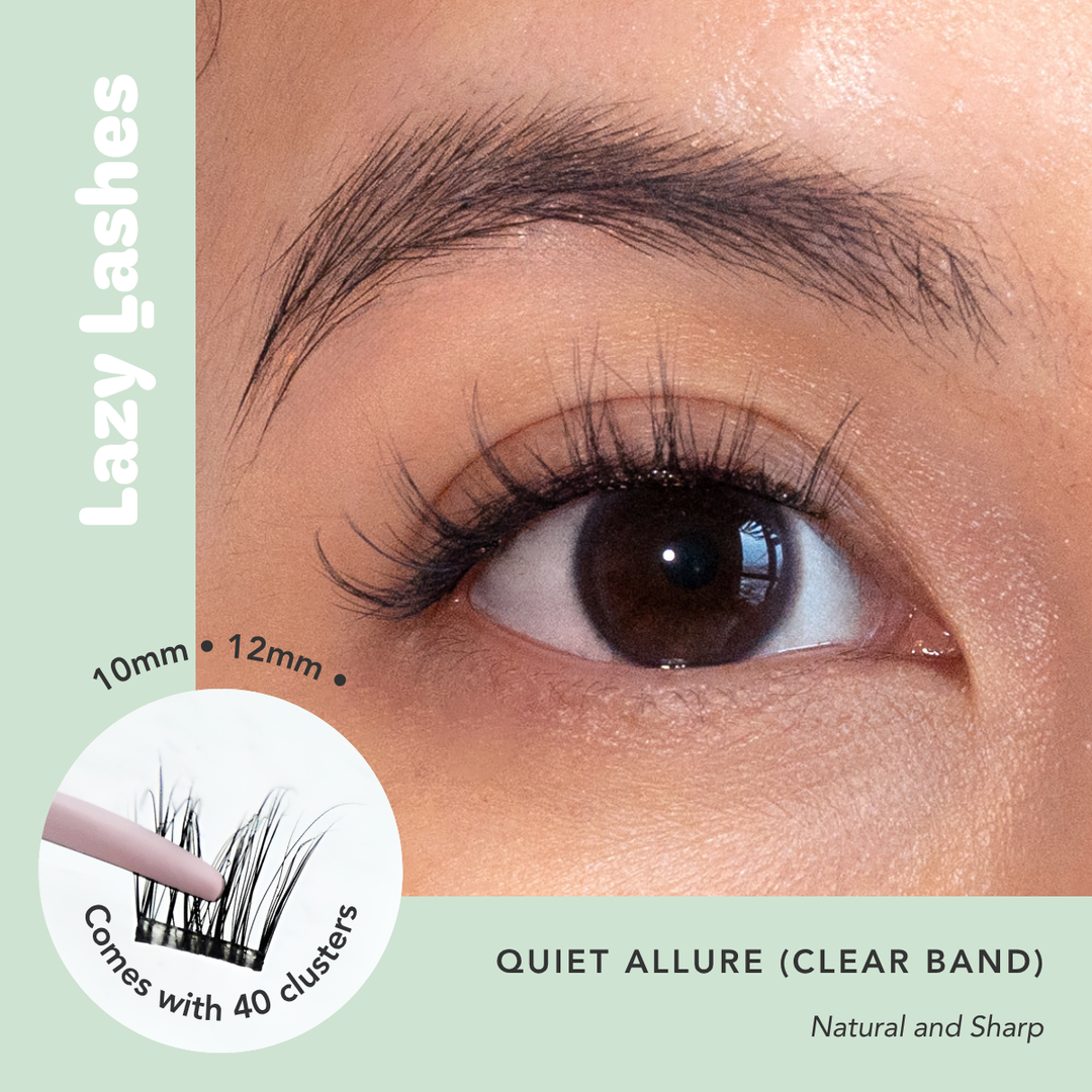Everyday Quiet Allure (Clear Band) Lazy Lashes (Press-On Lash Clusters)