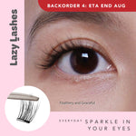 [BO-4: MID AUG] Everyday Sparkle In Your Eyes Lazy Lashes (Press-On Lash Clusters)
