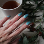 Blue Ocean Gradient Nail Wrap Manicure