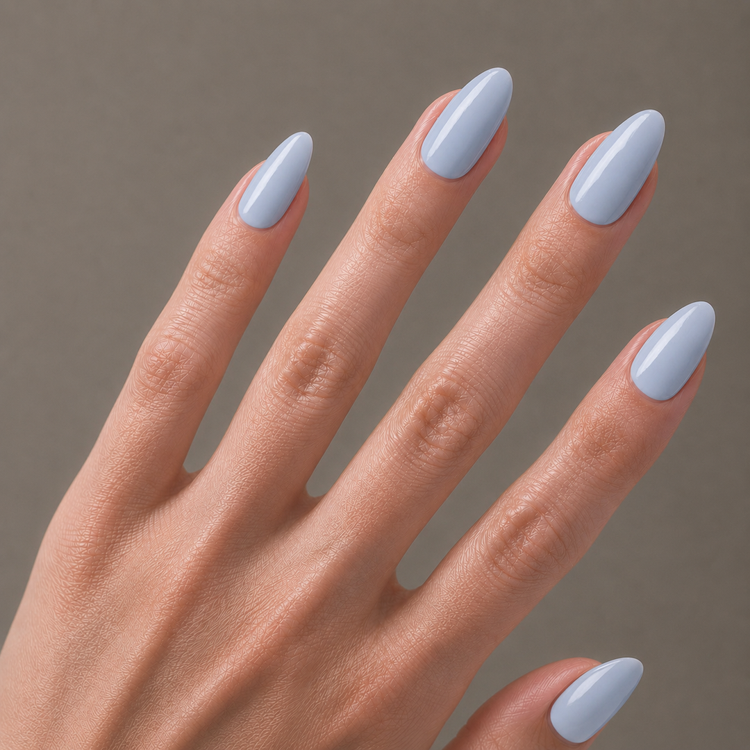 C0043 Classic Baby Lilac Nail Wrap Manicure