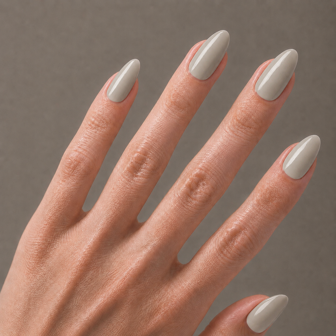 Classic Winter Ash Nail Wrap Manicure