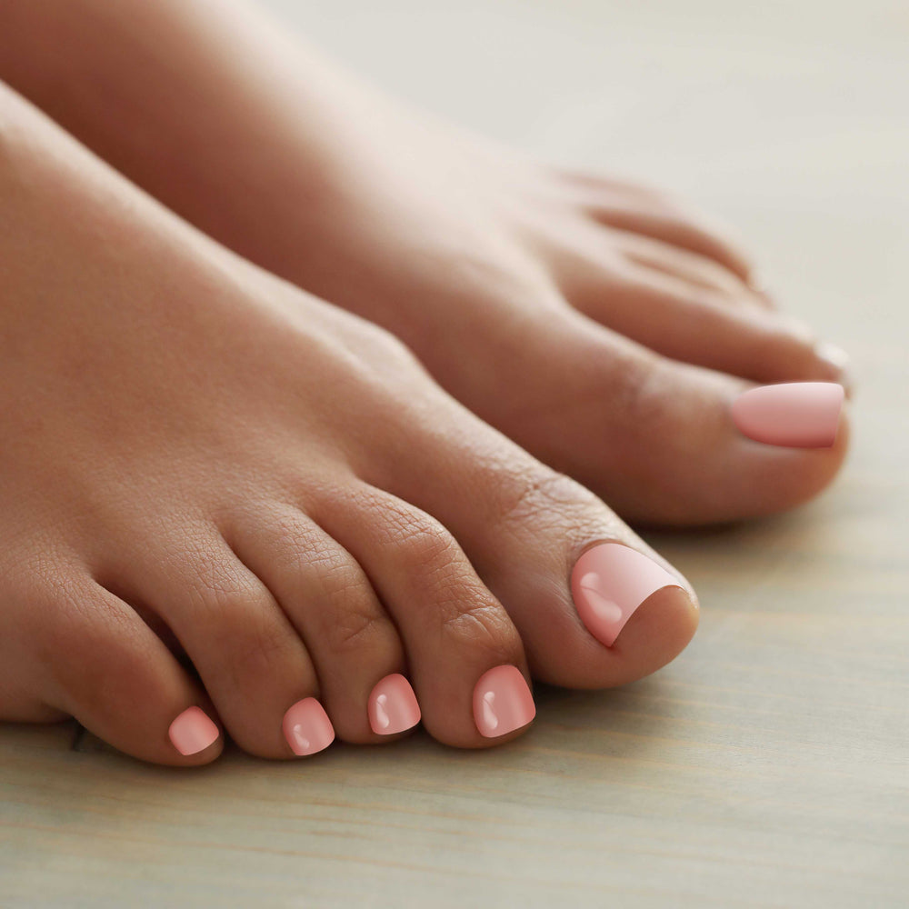 Classic Ballet Pink Nail Wrap Pedicure