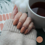 Classic Winter Classic Terracotta Nail Wrap Manicure