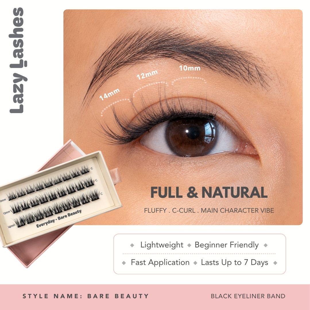 Everyday Bare Beauty Lazy Lashes (Press-On Lash Clusters)