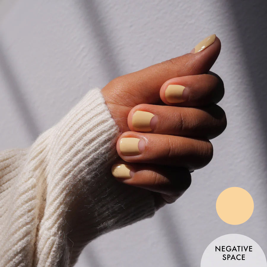 Custard Cream Fingers Nail Wrap Manicure