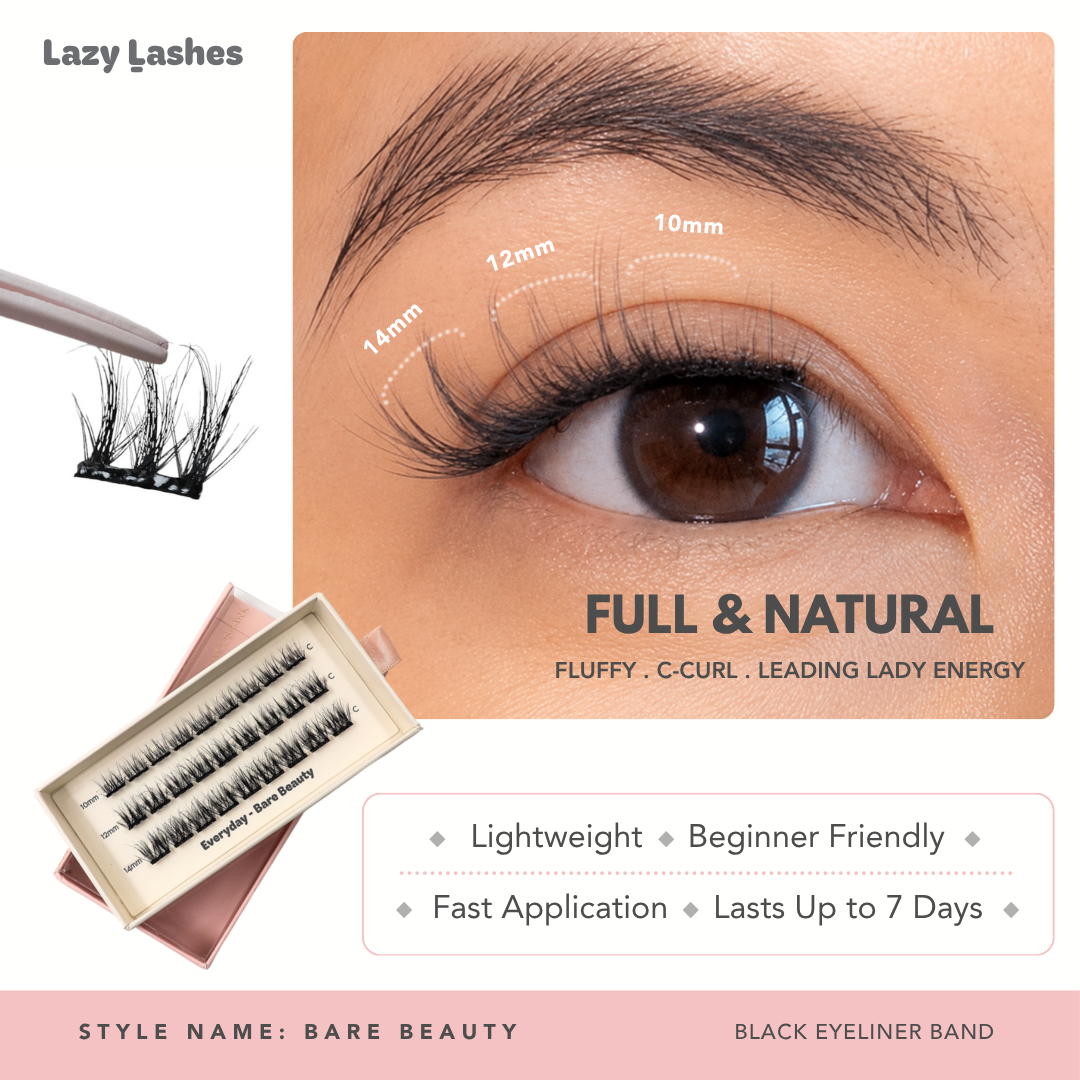Everyday Bare Beauty Lazy Lashes (Press-On Lash Clusters)