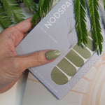 Classic Winter Fern Nail Wrap Manicure