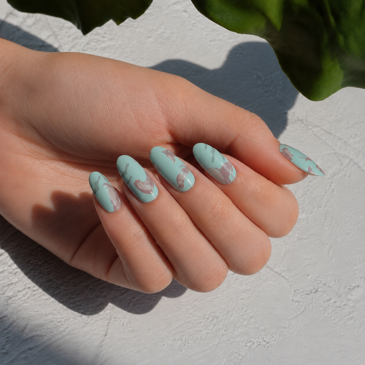 Hello from the Otter Side Nail Wrap Manicure