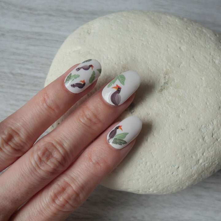 Hornbill Nail Wrap Manicure