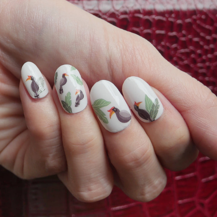 Hornbill Nail Wrap Manicure