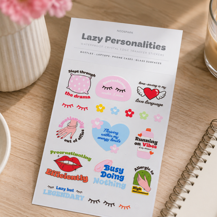 Lazy Personality Sticker