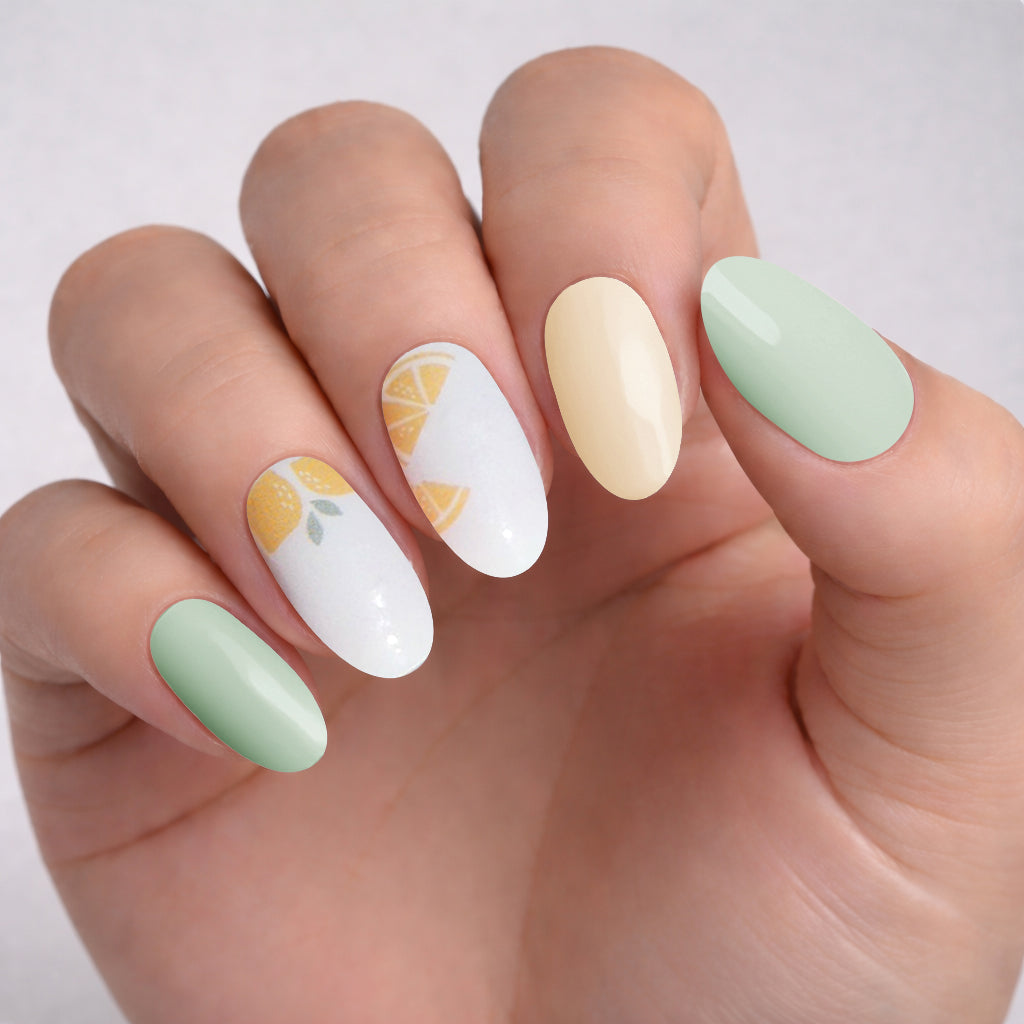 Lemon Zest Nodspark Manicure Nail Wraps