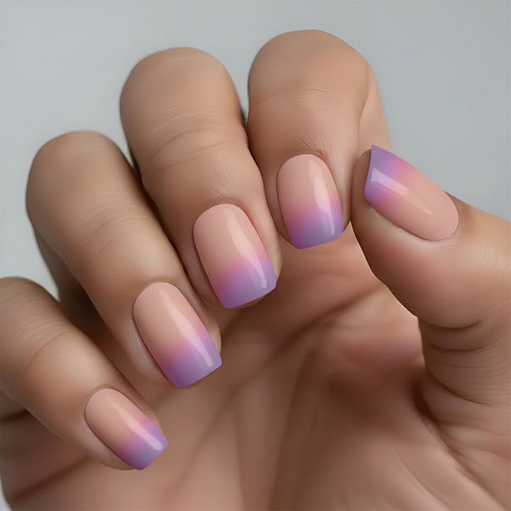Luminous Skies Nail Wrap Manicure