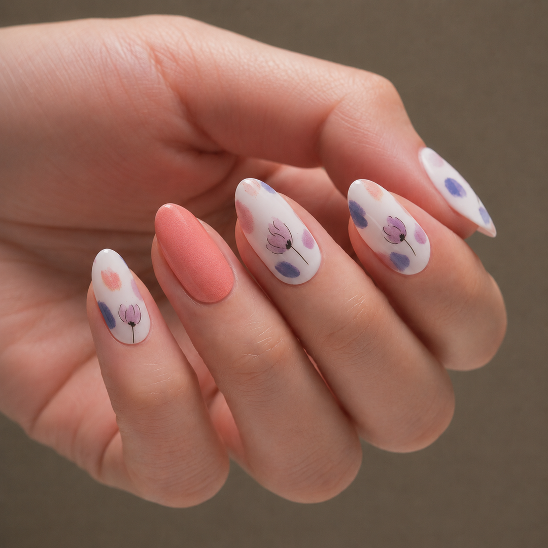 Mandarin Petals (x 8twenty8nails)