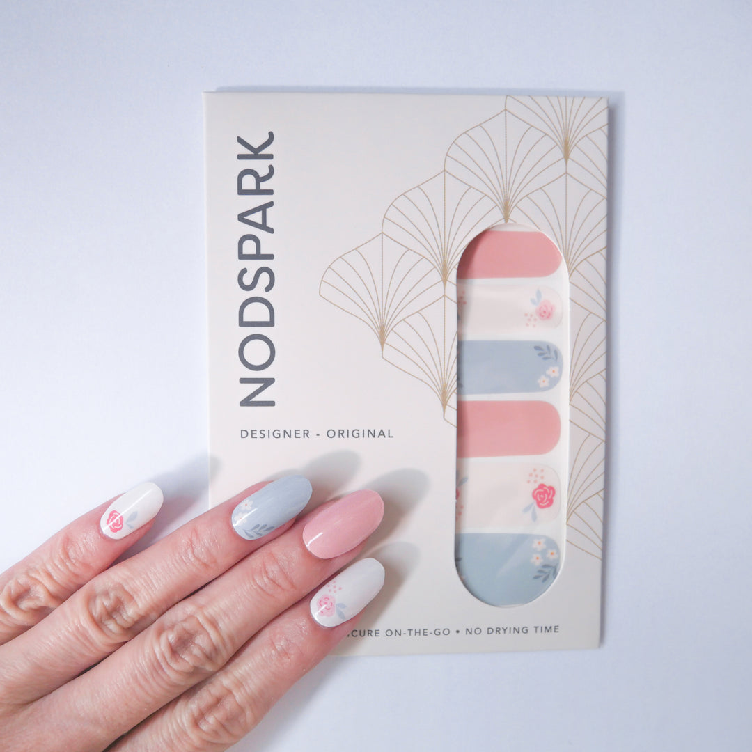 Pastel Floral Nodspark Manicure Nail Wraps
