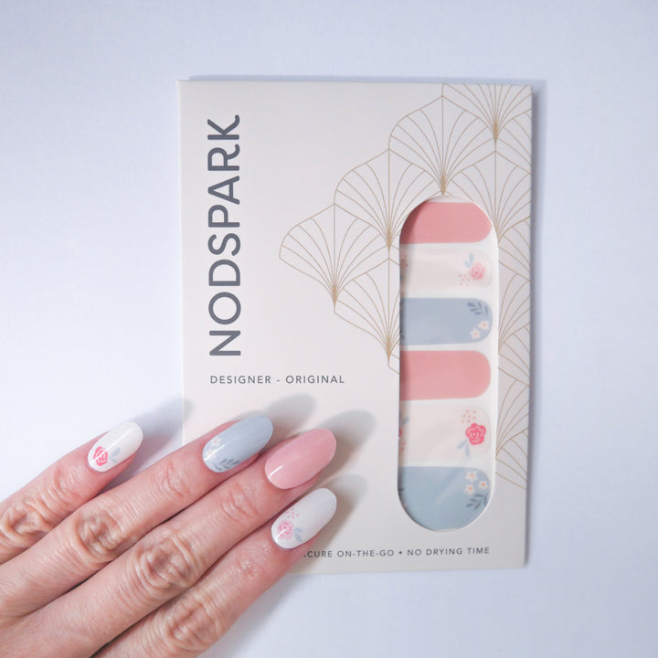 Pastel Floral Nodspark Manicure Nail Wraps