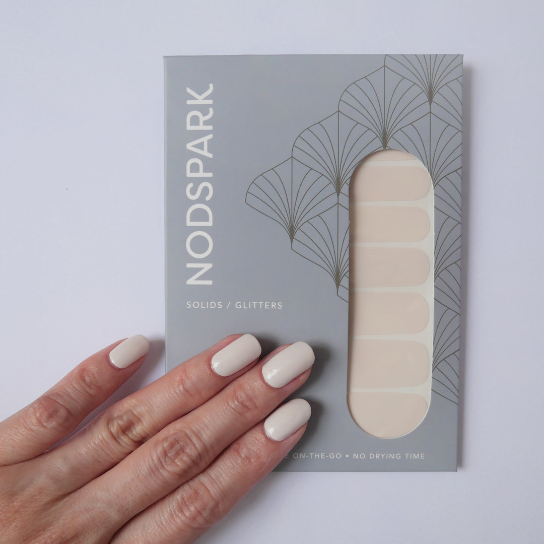 Classic Nude Yogurt Nail Wrap Manicure