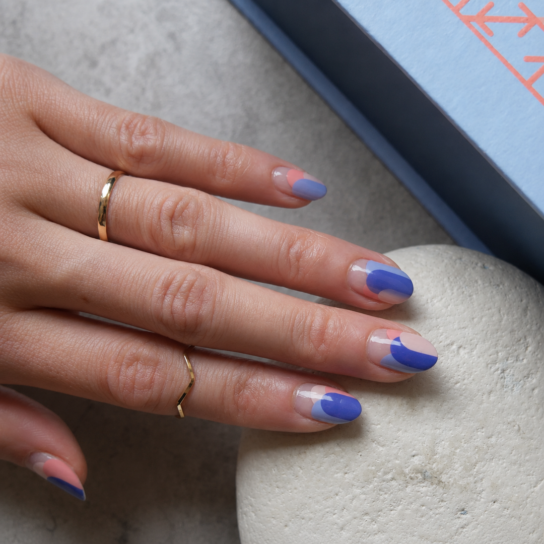 Party Clouds Nail Wrap Manicure