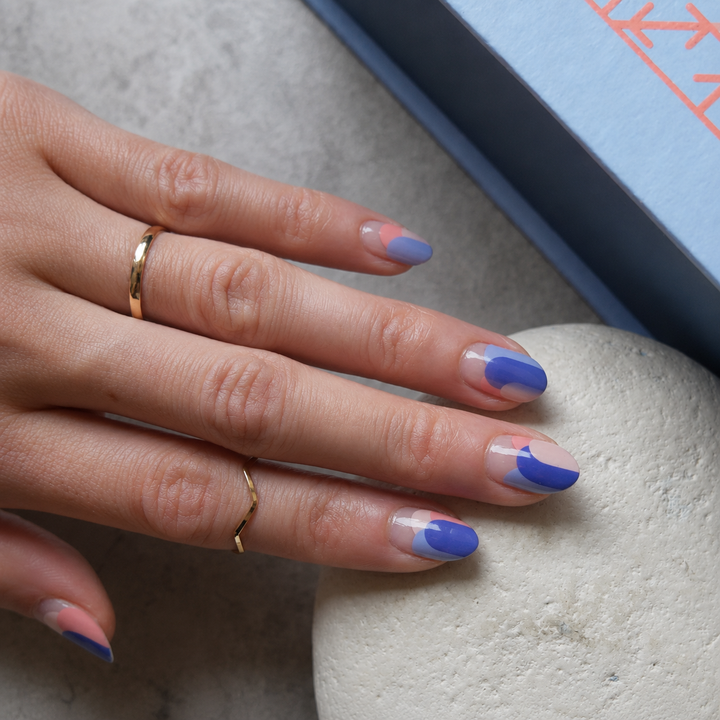 Party Clouds Nail Wrap Manicure