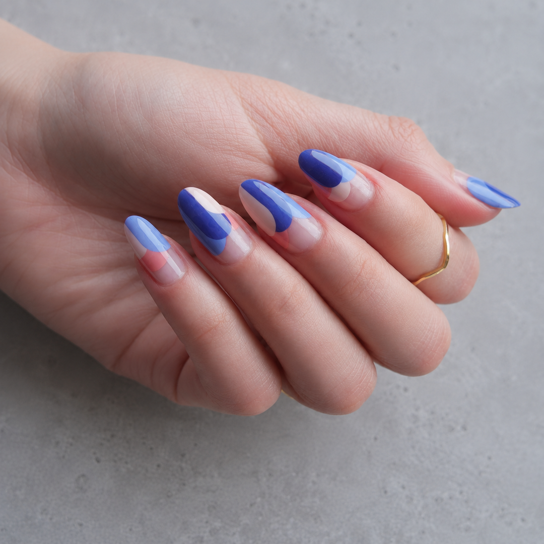 Party Clouds Nail Wrap Manicure