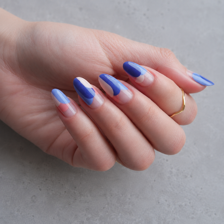 Party Clouds Nail Wrap Manicure