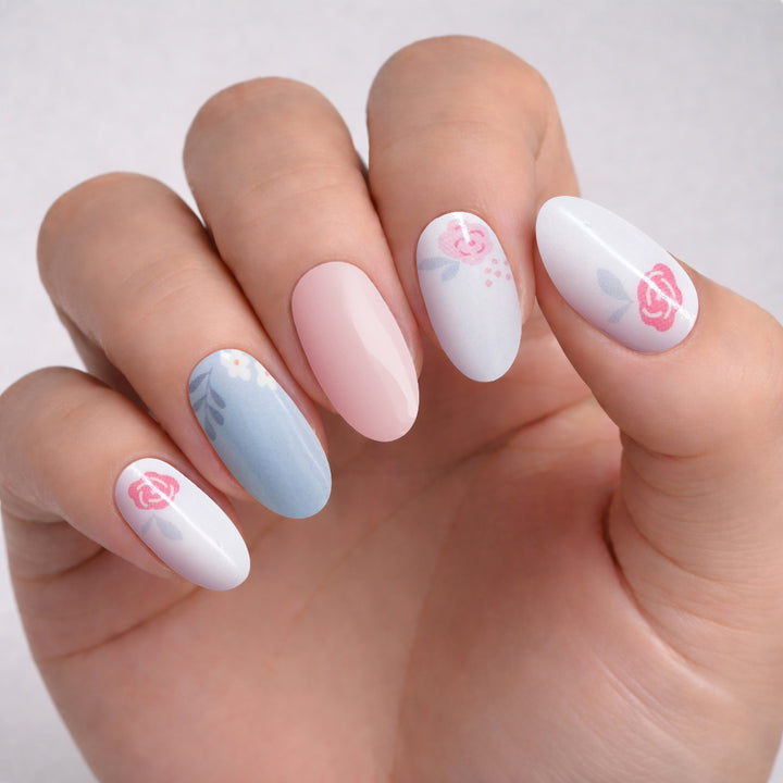 Pastel Floral Nodspark Manicure Nail Wraps