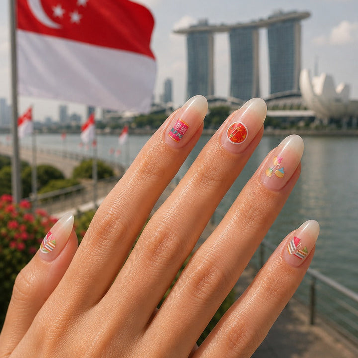 Shiok Ah! Nail Wrap Manicure