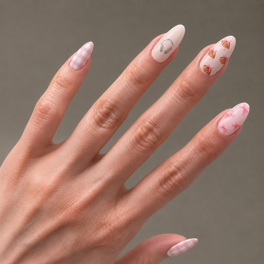 Soft Girl Singapore Nail Wrap Manicure
