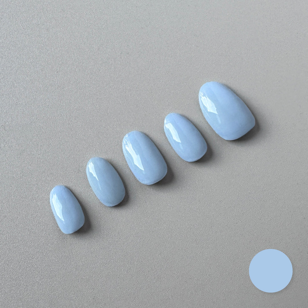 Classic Spring Blue Serenade Nail Wrap Manicure