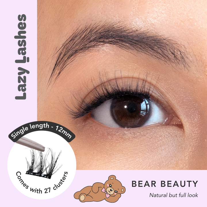 12mm Everyday Bare Beauty Lazy Lashes (Press-On Lash Clusters)