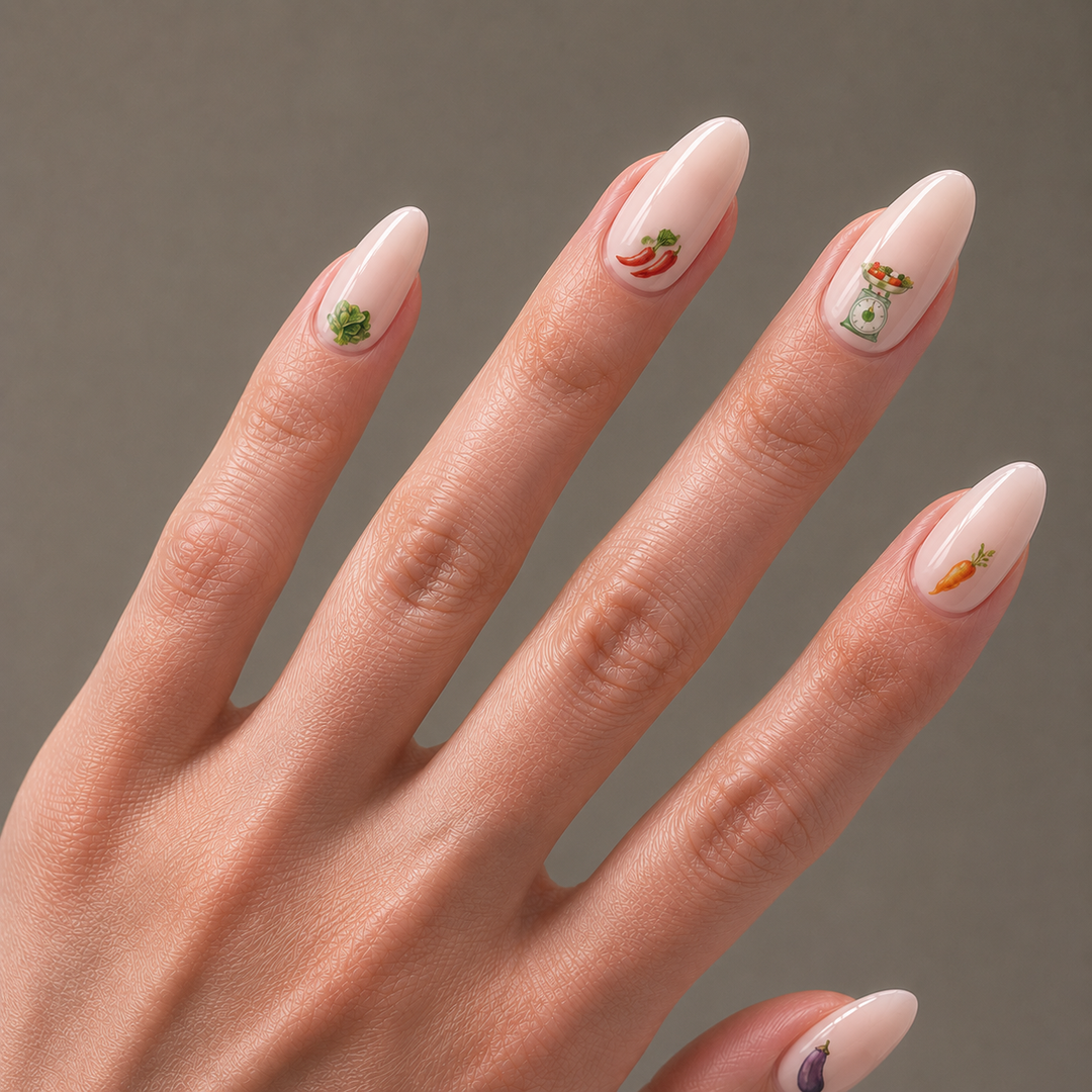 Wet Market Romance (Jelly) Nail Wrap Manicure