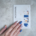 Abstract Leaves Nail Wrap Manicure