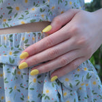 Classic Lemon Nail Wrap Manicure