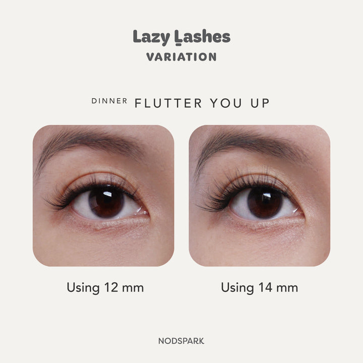 Dinner Flutter You Up Lazy Lashes (Press-On Lash Clusters)