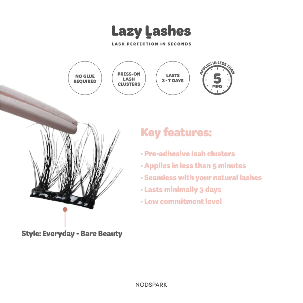 Everyday Bare Beauty Lazy Lashes (Press-On Lash Clusters)