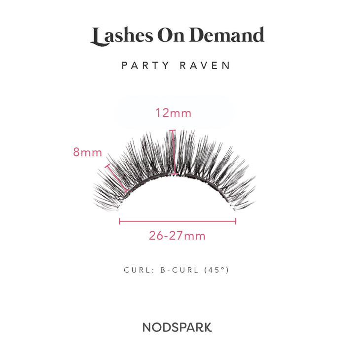 (Ala Carte) Party Raven Magnetic Lash Extensions