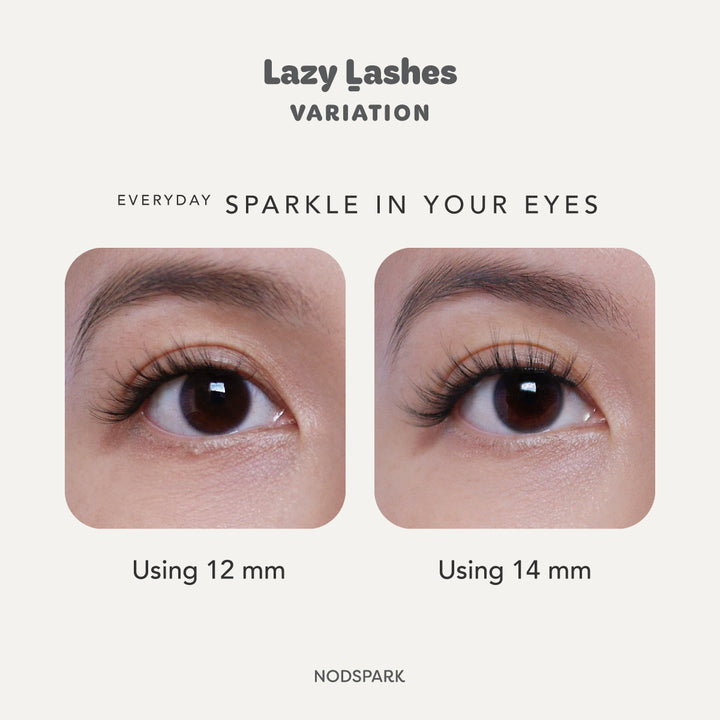 12mm Everyday Sparkle In Your Eyes Lazy Lashes (Press-On Lash Clusters)