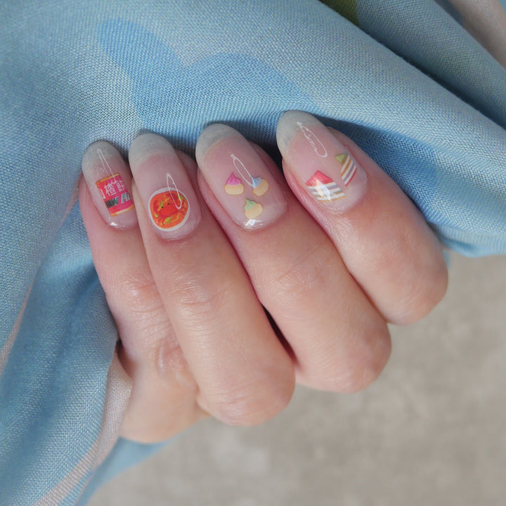 Shiok Ah! Nail Wrap Manicure