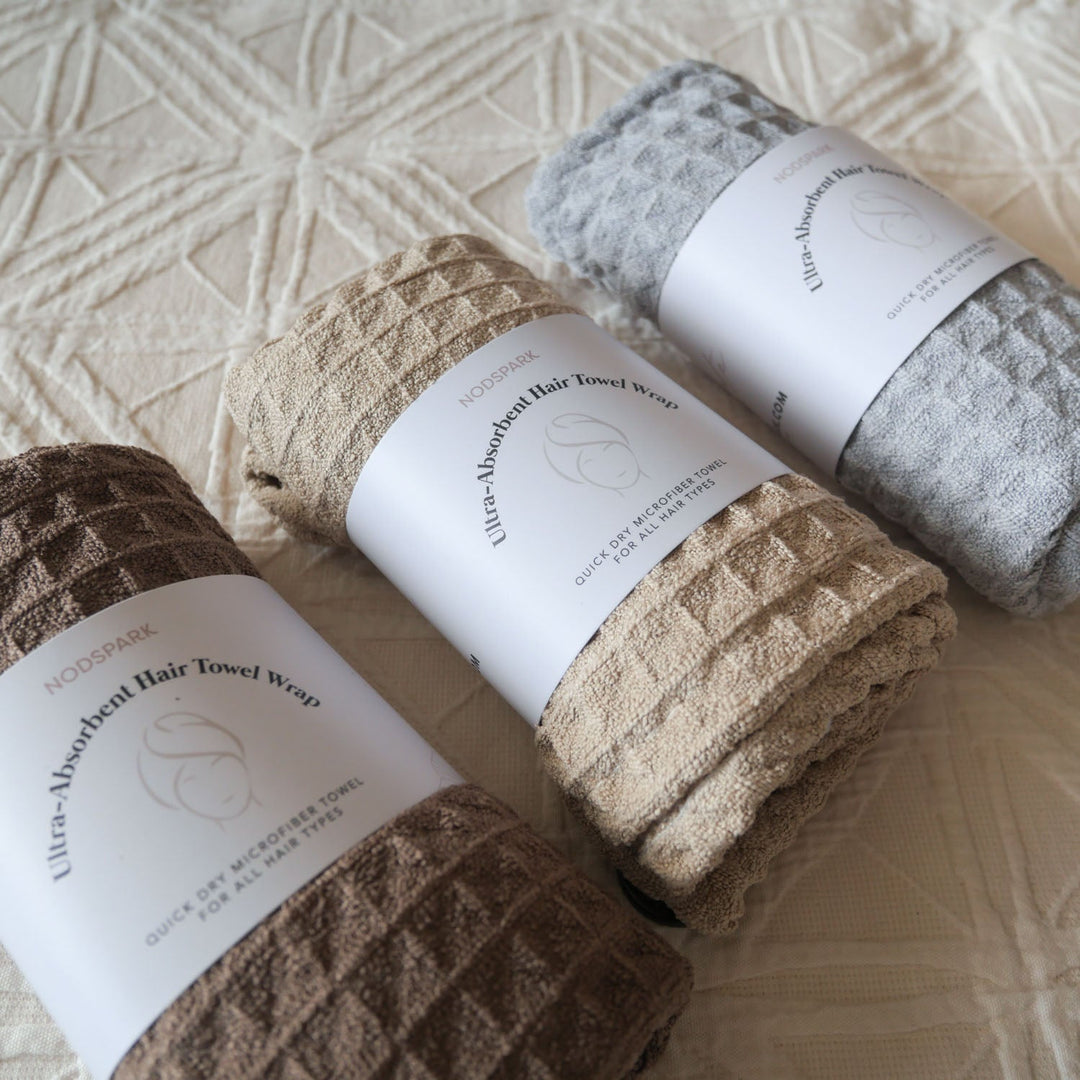 Timber Brown Hair Towel Wrap
