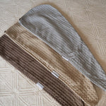 Walnut Brown Hair Towel Wrap
