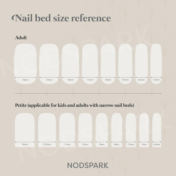 Prosperity Colour Chart Nail Wrap Manicure