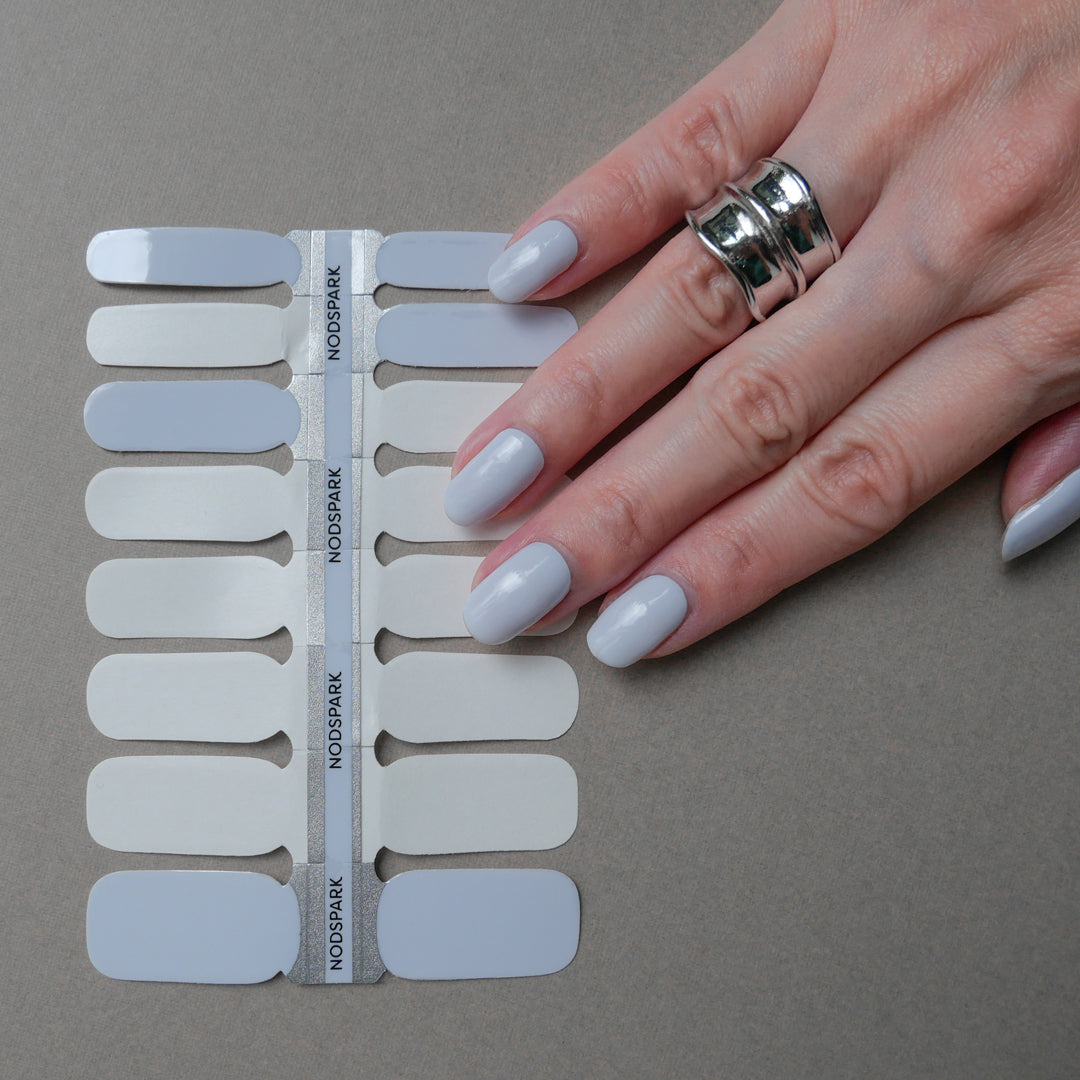 Classic Baby Lilac Nail Wrap Manicure