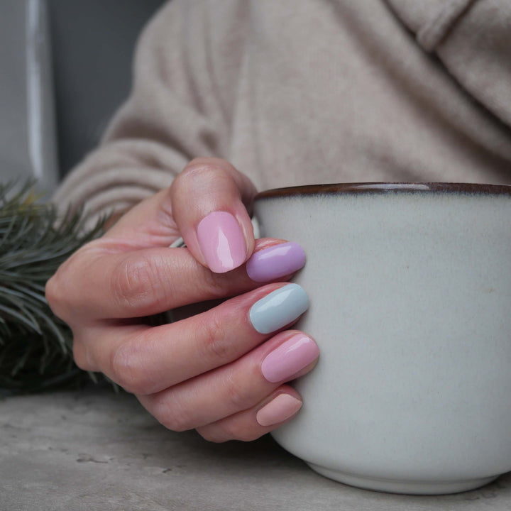 Candy Pastel Colour Chart Nail Wrap Manicure