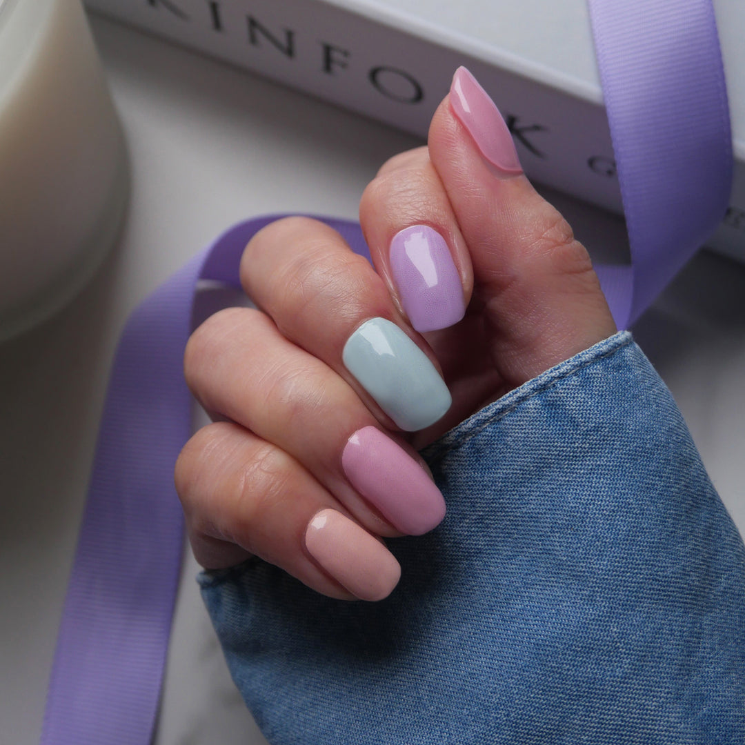 Candy Pastel Colour Chart Nail Wrap Manicure