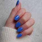Classic French Blue Manicure