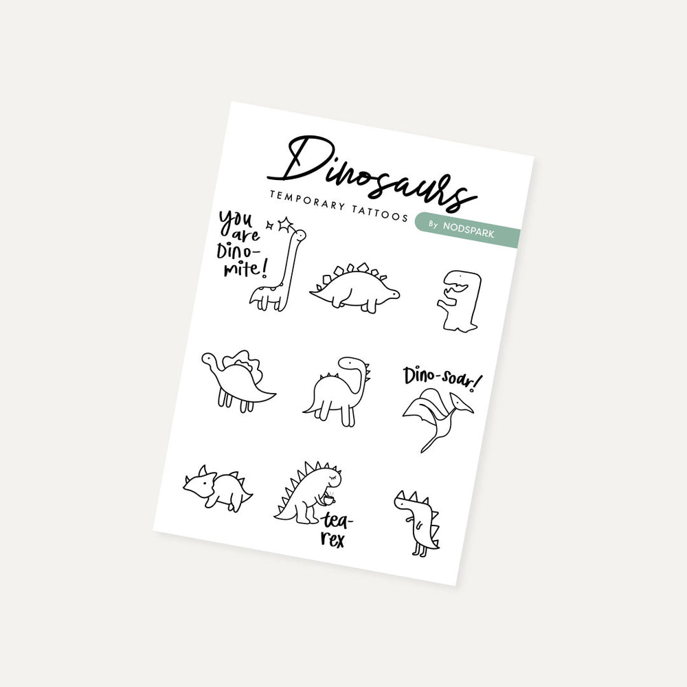 Dinosaur Temporary Tattoos (by Nodspark)