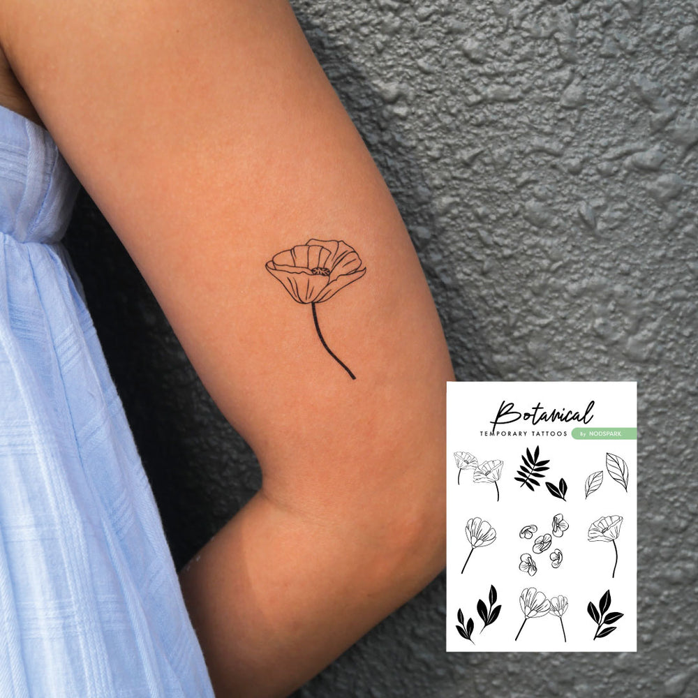 Botanical Temporary Tattoos (by Nodspark)