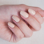 Classic Nude Peach Nail Wrap Manicure